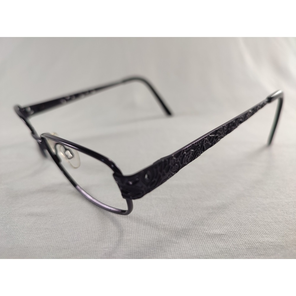 Gloria Vanderbilt GG4031 309 Plum Purple Metal Eyeglass Frames 52-16-135 Women